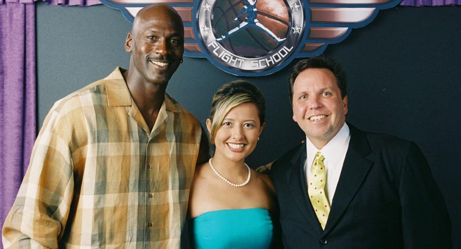 Don And His Wife Jeanette With Michael Jordan